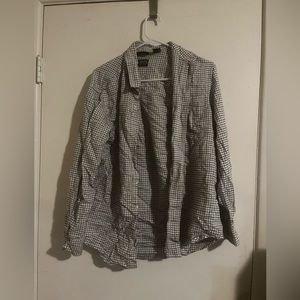 Long Sleeve Sustainable Stretch Woven Button Up Shirt